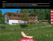 Tablet Screenshot of hotelilfalchetto.it